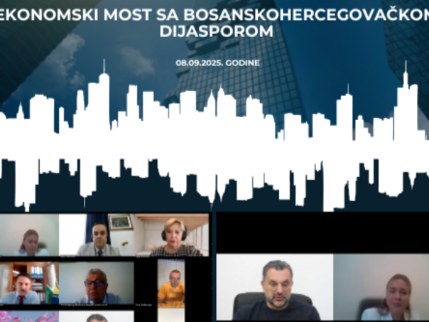 Održan prvi online forum "Ekonomski most sa bosanskohercegovačkom dijasporom"