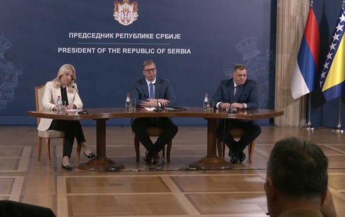 Održan sastanak Vučića, Dodika i Cvijanović: Ovo su poruke