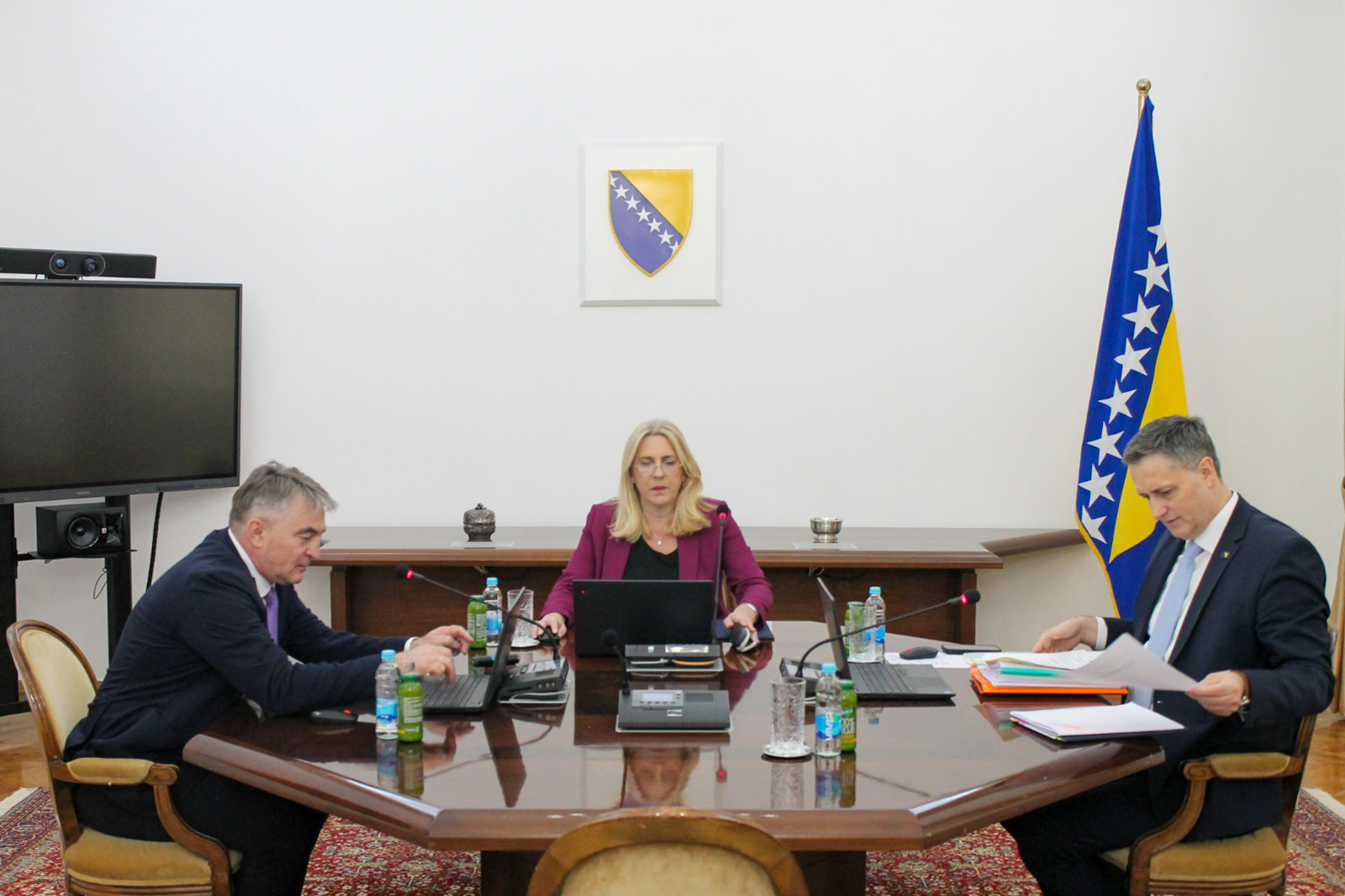 Održana redovna sjednica Predsjedništva BiH, Cvijanović najavila obraćanje