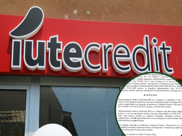 Oduzeta dozvola za rad mikokreditnoj organizaciji IuteCredit