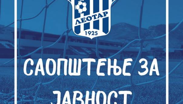 Oglasio se i Leotar: Isprovocirao nas je kapiten Zrinjskog