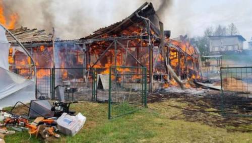 Ogromna materijalna šteta u požaru na farmi kod Lukavca