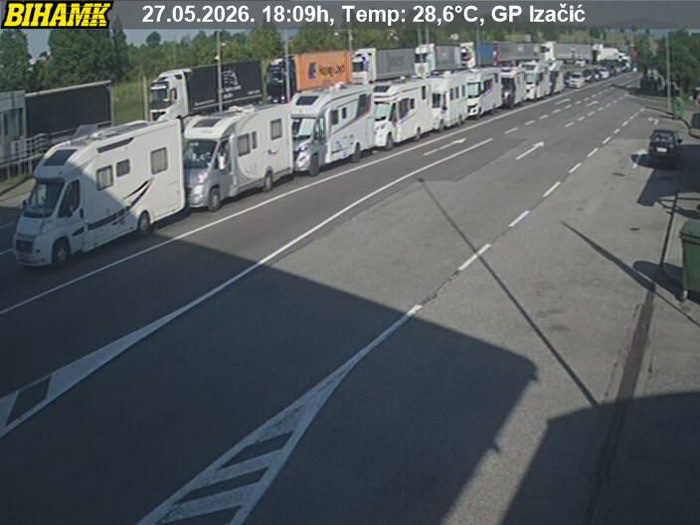 Ogromne gužve na Izačiću zbog kvara EES sistema