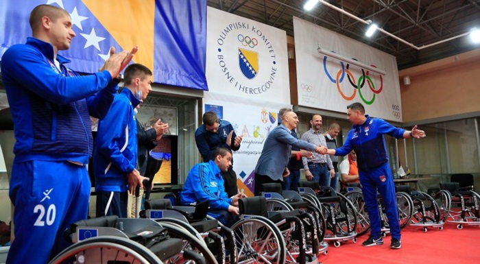 OKBiH dodijelio opremu sportistima s invaliditetom vrijednu 120.000 KM