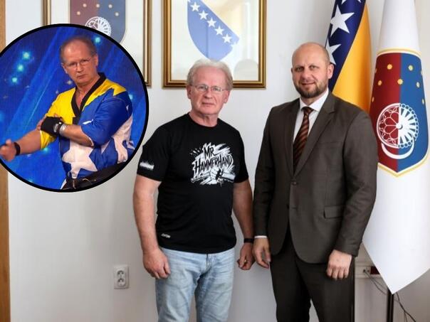 Okerić primio zanimljivog gosta: Jeste li čuli za Mr. Hammerhanda?