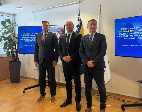 Omogućeno online izdavanje uvjerenja o nevođenju krivičnog postupka