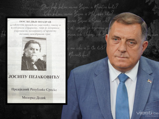 “On meni nema Bosne”: Dodik se oprostio od Pejakovića