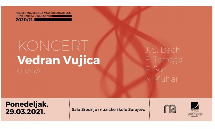 Online koncert gitariste Vedrana Vujice 29. marta
