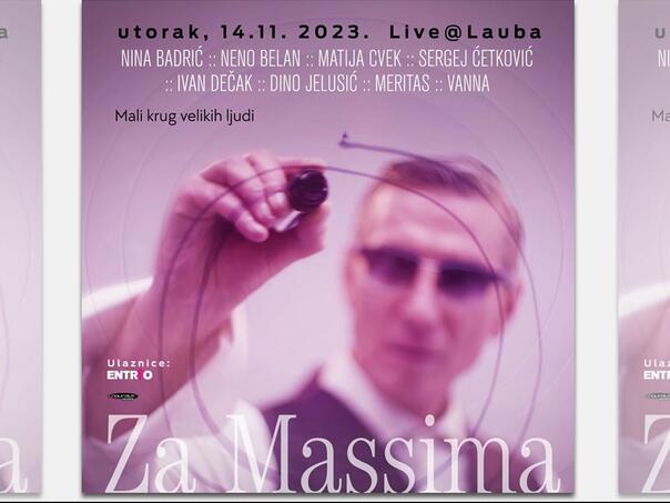 Osam velikih imena pjeva na spektaklu 'Za Massima - Mali krug velikih ljudi'