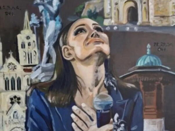 Osvanuo mural Aleksandre Prijović u Srbiji