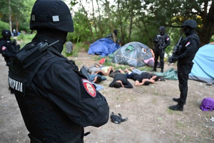 Otkriven ilegalni kamp migranata na sjeveru Srbije