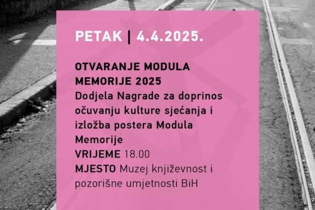 Otvaranje Modul Memorije u petak u Muzeju književnosti i pozorišne umjetnosti