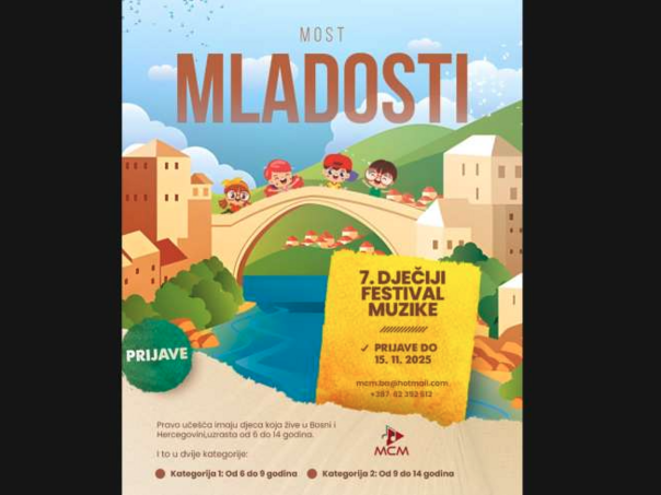Otvoren javni poziv za 7. dječji festival muzike "Most mladosti"