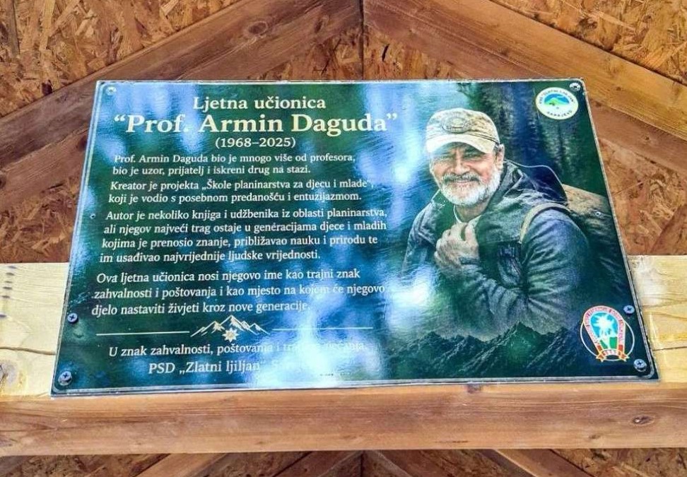 Otvorena Ljetna učionica "Prof. Armin Daguda": Ljubav prema planini prenosio na mlade