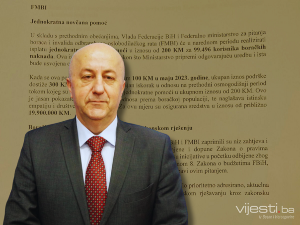 Ovo je iznos pomoći koji će dobiti boračka populacija u FBiH