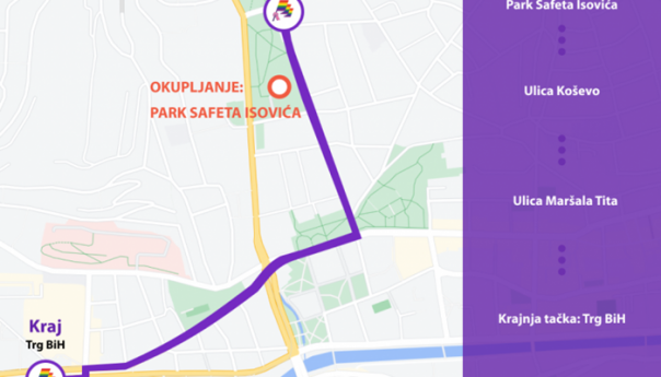 Ovo je ruta Bh. povorke ponosa u Sarajevu