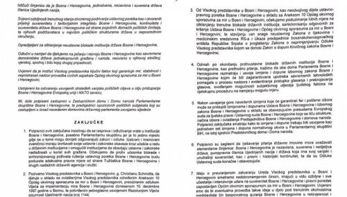 Ovo su zaključci koje su potpisali predstavnici opozicije u FBiH