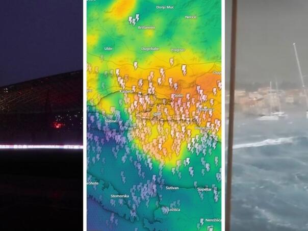 Ozbiljno nevrijeme u Dalmaciji, more divljalo na Visu