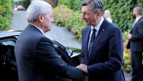 Pahor dočekao Džaferovića u Ljubljani