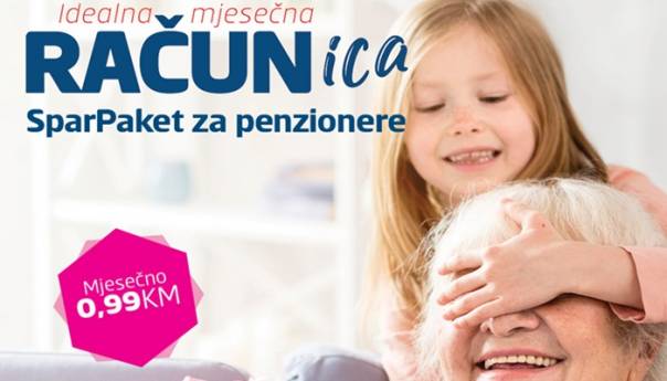 Paket usluga Sparkasse Bank za penzionere od 0,99KM mjesečno