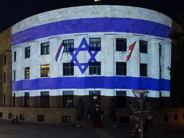 Palata RS u bojama zastave Izraela, Dodik: Podržavamo pravo na samoodbranu
