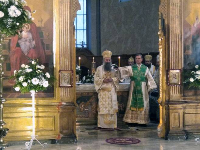 Patrijarh Porfirije služio liturgiju u Sabornoj crkvi u Sarajevu