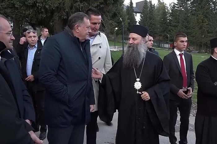 Patrijarh Porfirije stigao na Jahorinu, dočekao ga Milorad Dodik