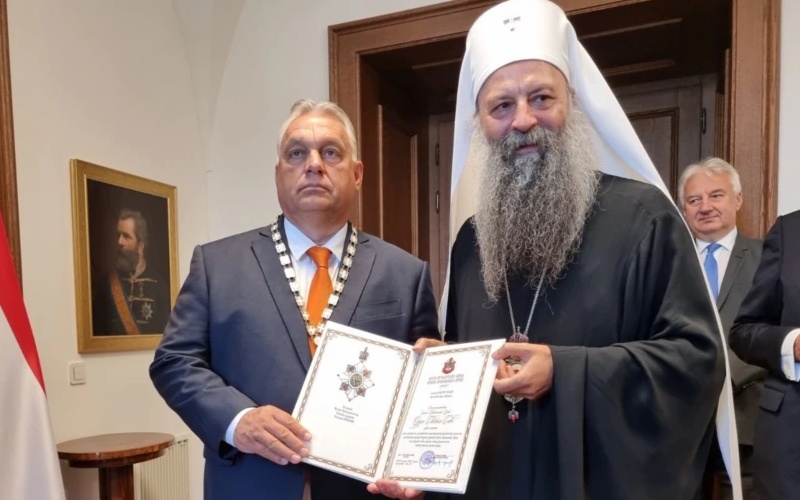 Patrijarh SPC odlikovao mađarskog premijera