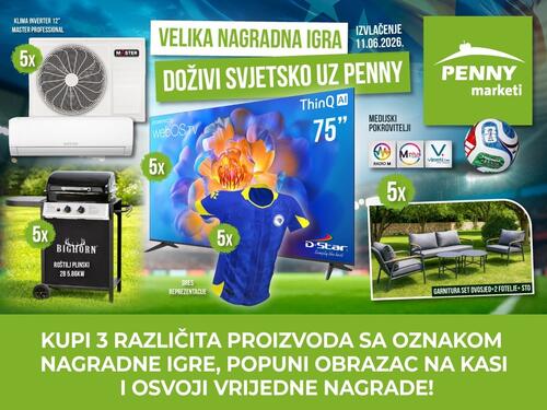 PENNY marketi dijele 25 vrijednih nagrada: Evo detalja
