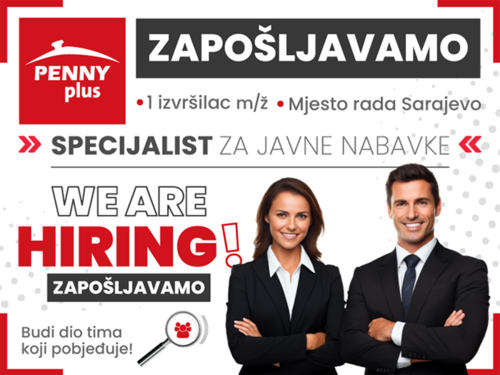 Penny plus otvorio oglas za poziciju specijaliste za javne nabavke