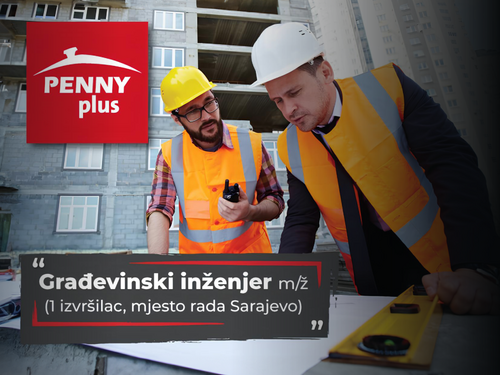 Penny Plus traži građevinskog inženjera