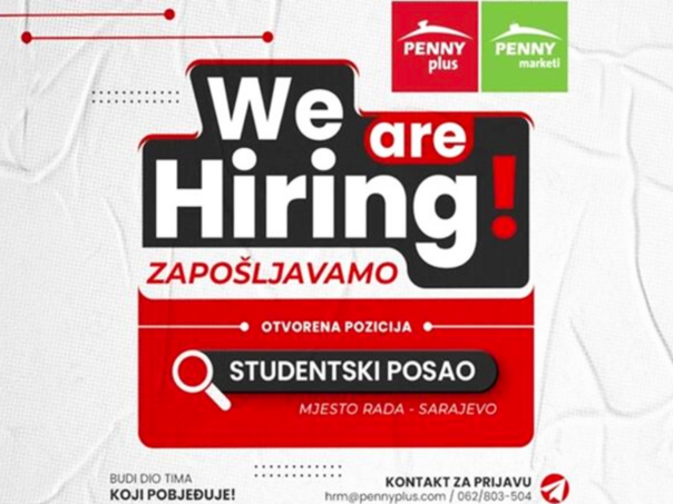 Penny plus zapošljava: I ove godine prilika za studente