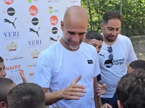 Pep Guardiola ugostio palestinsku djecu na kampu u Španiji