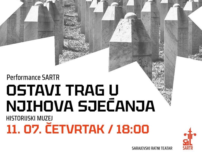 Performans SARTR-a 11. jula: 'Ostavi trag u njihova sjećanja'