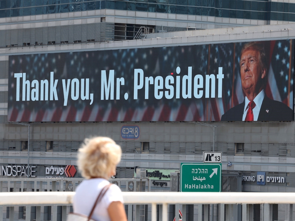 Plakati podrške Trumpu u Tel Avivu: Hvala, gospodine predsjedniče