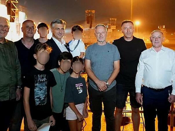 Plenković doveo djecu na probu, Thompson im dao autograme