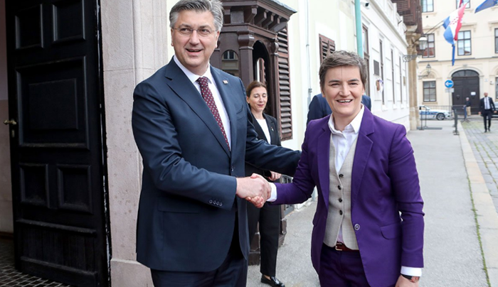 Plenković i Brnabić sastali se u Zagrebu