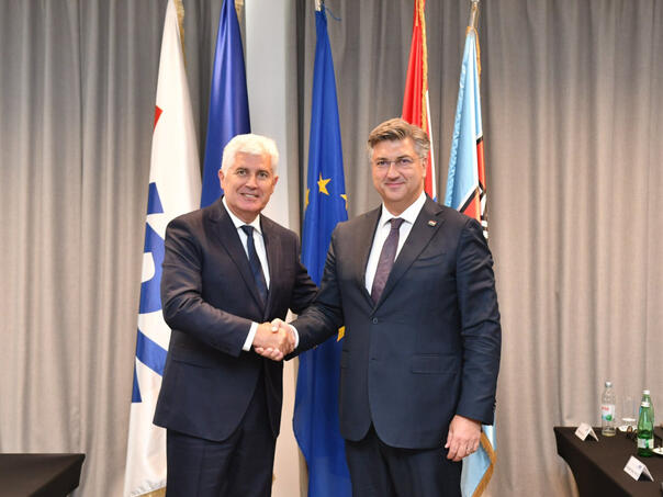 Plenković i Čović u Splitu okupili čelnike dva HDZ-a