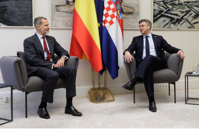 Plenković i španjolski kralj razgovarali o suradnji, energetskoj krizi, šengenu