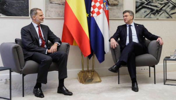 Plenković i španjolski kralj razgovarali o suradnji, energetskoj krizi, šengenu