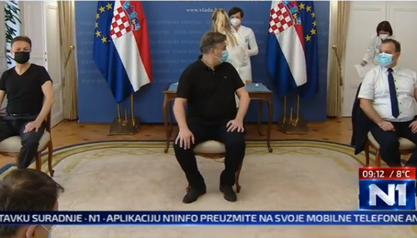 Plenković, Jandroković i Beroš cijepili se AstraZenecom
