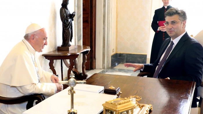 Plenković obnovio poziv Papi da posjeti Hrvatsku