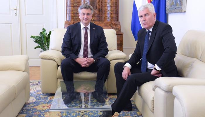 Plenković s Čovićem o raspisivanju izbora u BiH