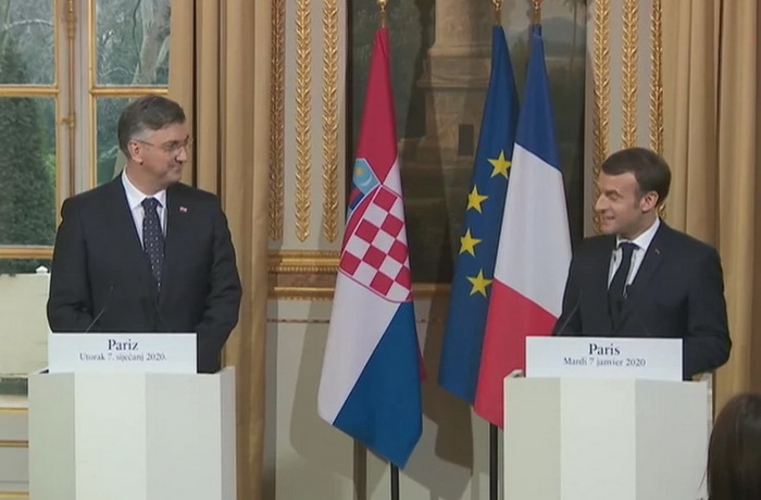 Plenković se u Parizu sastao s Macronom, jedna od tema razgovora i proširenje EU