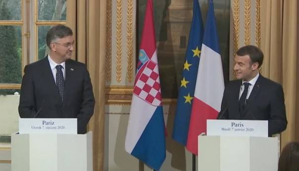Plenković se u Parizu sastao s Macronom, jedna od tema razgovora i proširenje EU