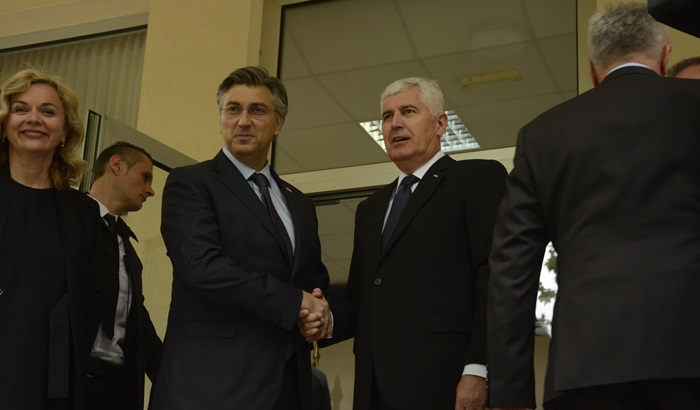 Plenković stigao u Mostar na Čovićev jubilej