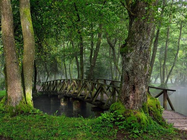 Po kotlinama i uz riječne tokove s maglom, u ostaku zemlje vedro