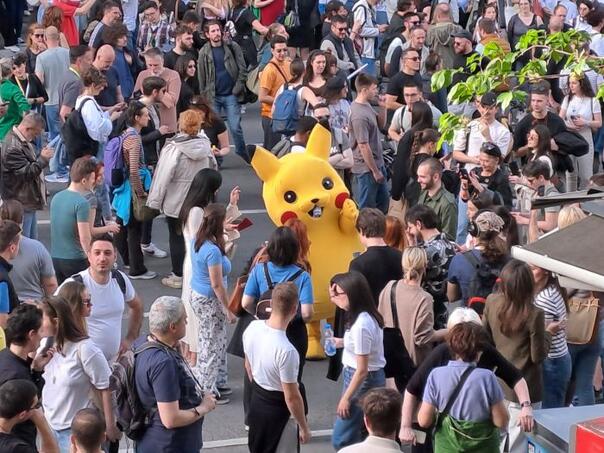 Po uzoru na Tursku: Pikachu se pojavio na protestima u Srbiji