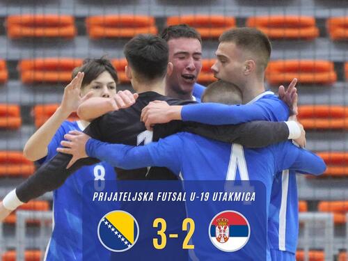 Pobjeda futsal juniora BiH nad timom Srbije