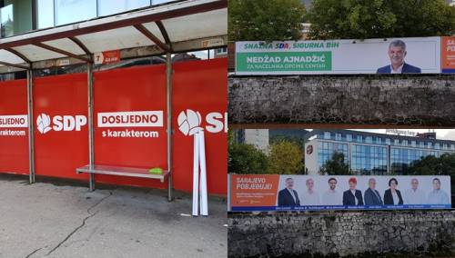 Počela kampanja: Izborni plakati na ulicama Sarajeva